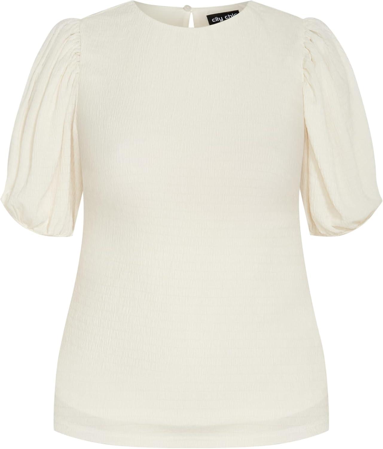 image:imageCity Chic Womens Plus Size TopFlorentineCream