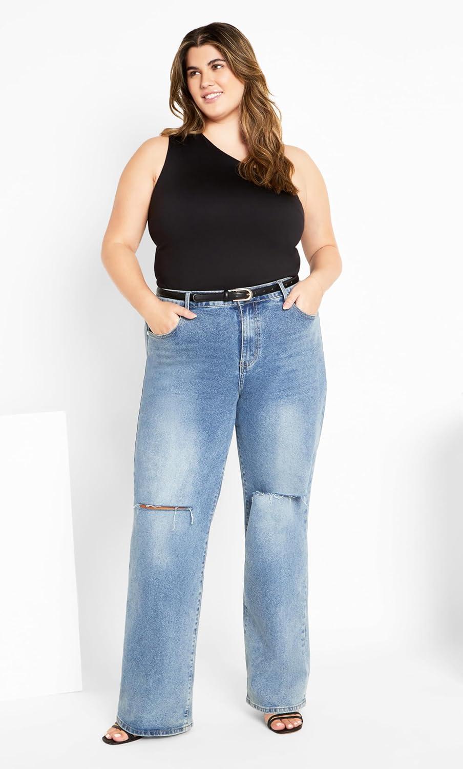 image:imageCity Chic Womens Swept Away TopBlack