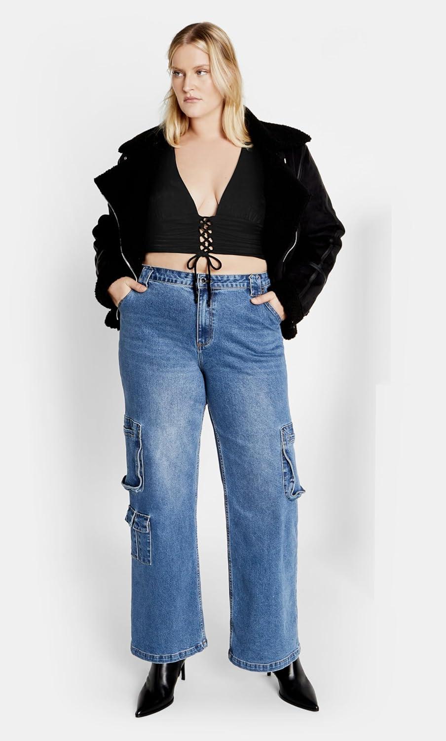 image:imageCity Chic Womens Top BayleeBlack