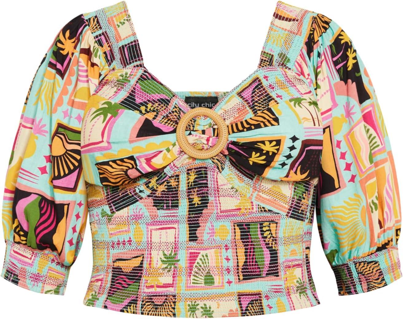 image:imageCity Chic Womens Top FayePrint