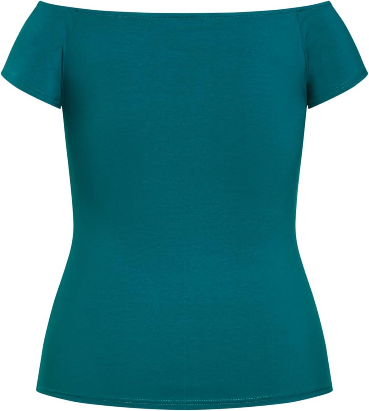 image:imageCity Chic Womens Top Isla Off ShoulderBlue