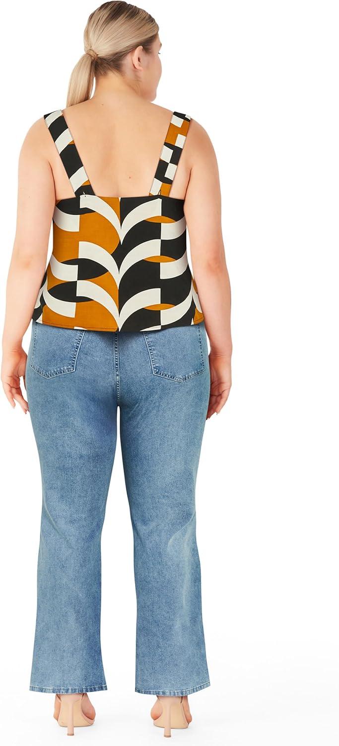 image:imageCity Chic Womens Top Nova PrintBlack Print
