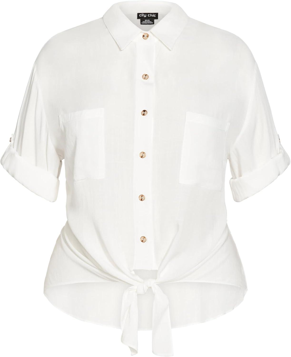 image:imageCity Chic Womens Top Tropic TiePrint