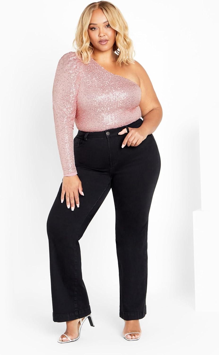 image:imageCity Chic womens Plus Size Bodysuit KatelynSoft Pink
