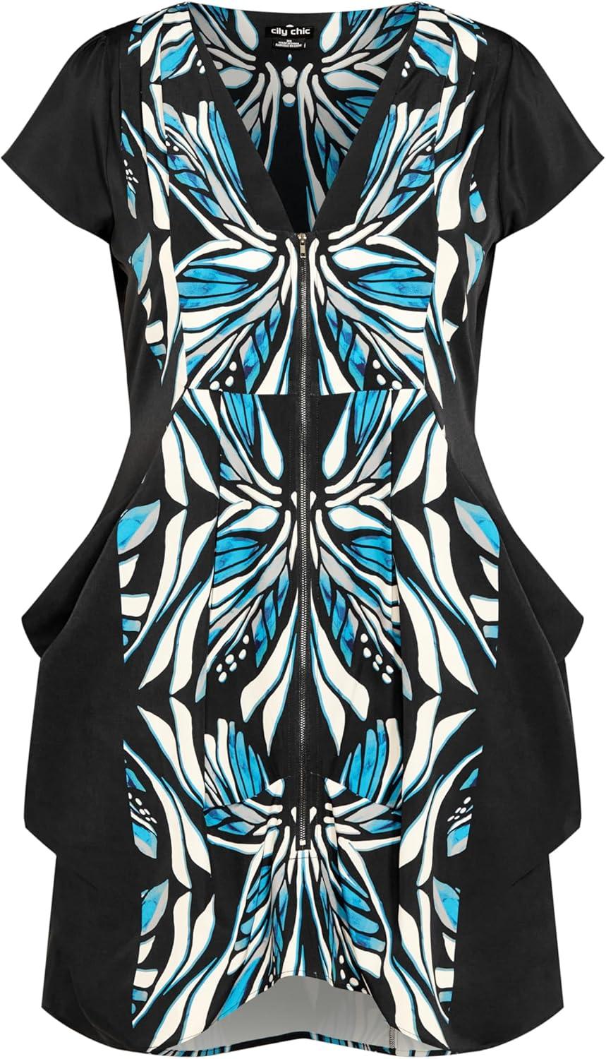 image:imageCity Chic womens Tunic Nova ZipPrint