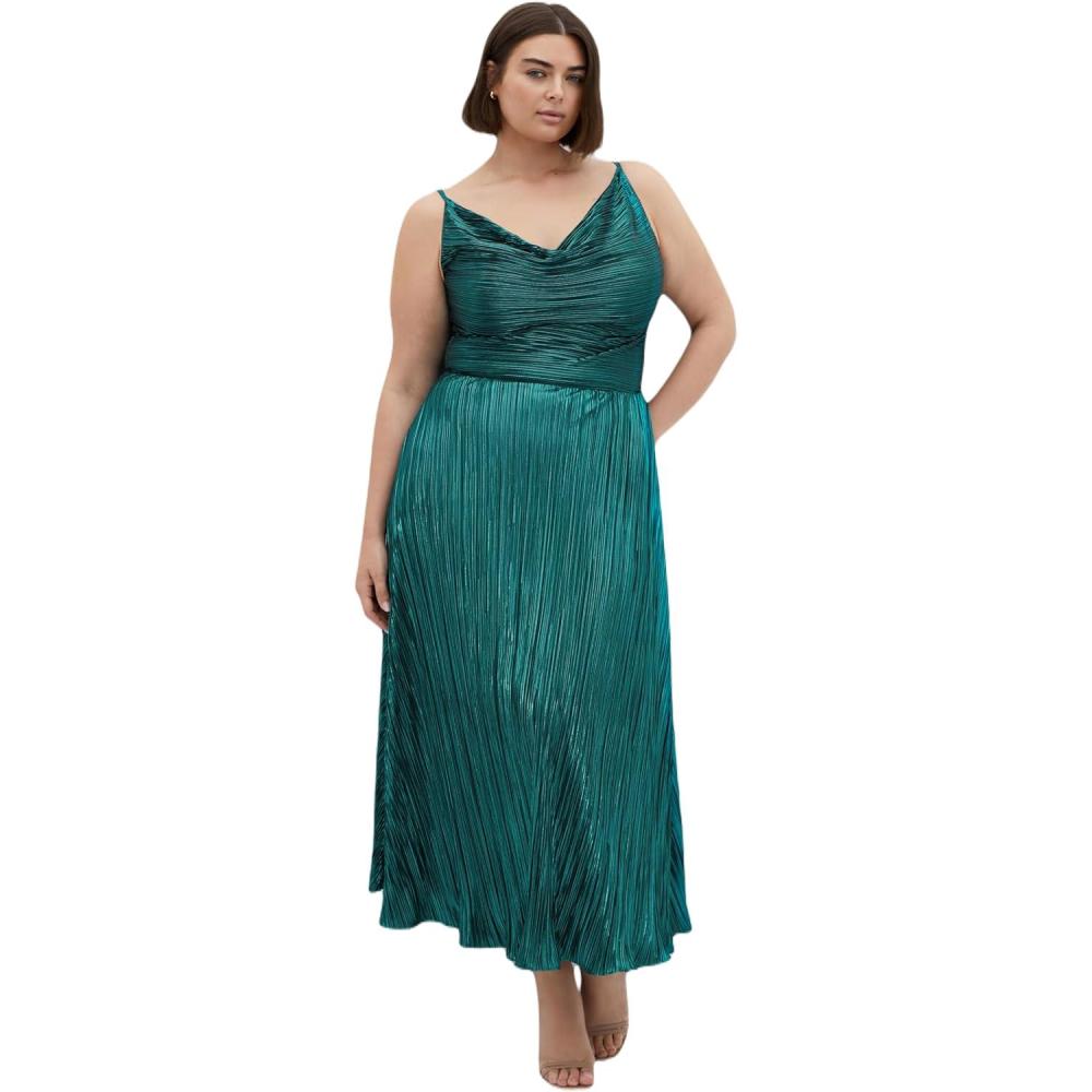 image:imageCity Chic Womens Cocktail Dress  Kamila Cowl NeckEmerald