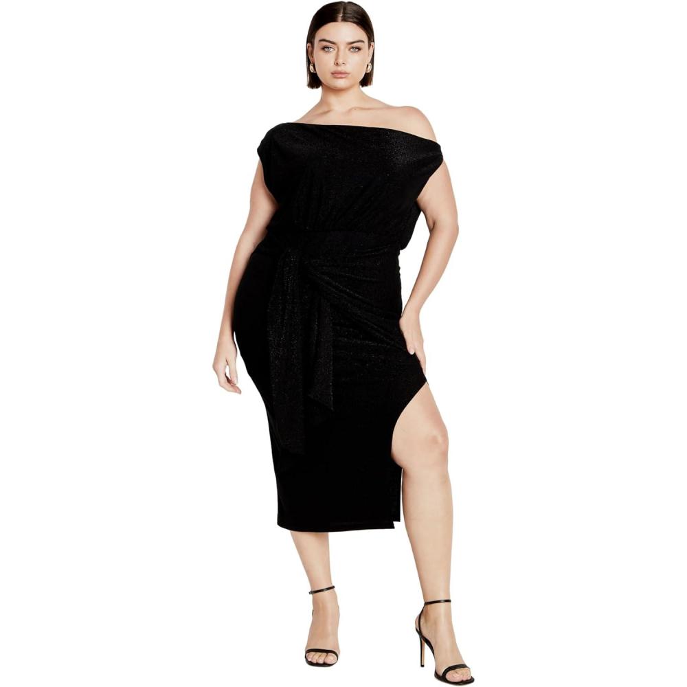 image:imageCity Chic Womens Midi Cocktail Dress  PalomaBlack