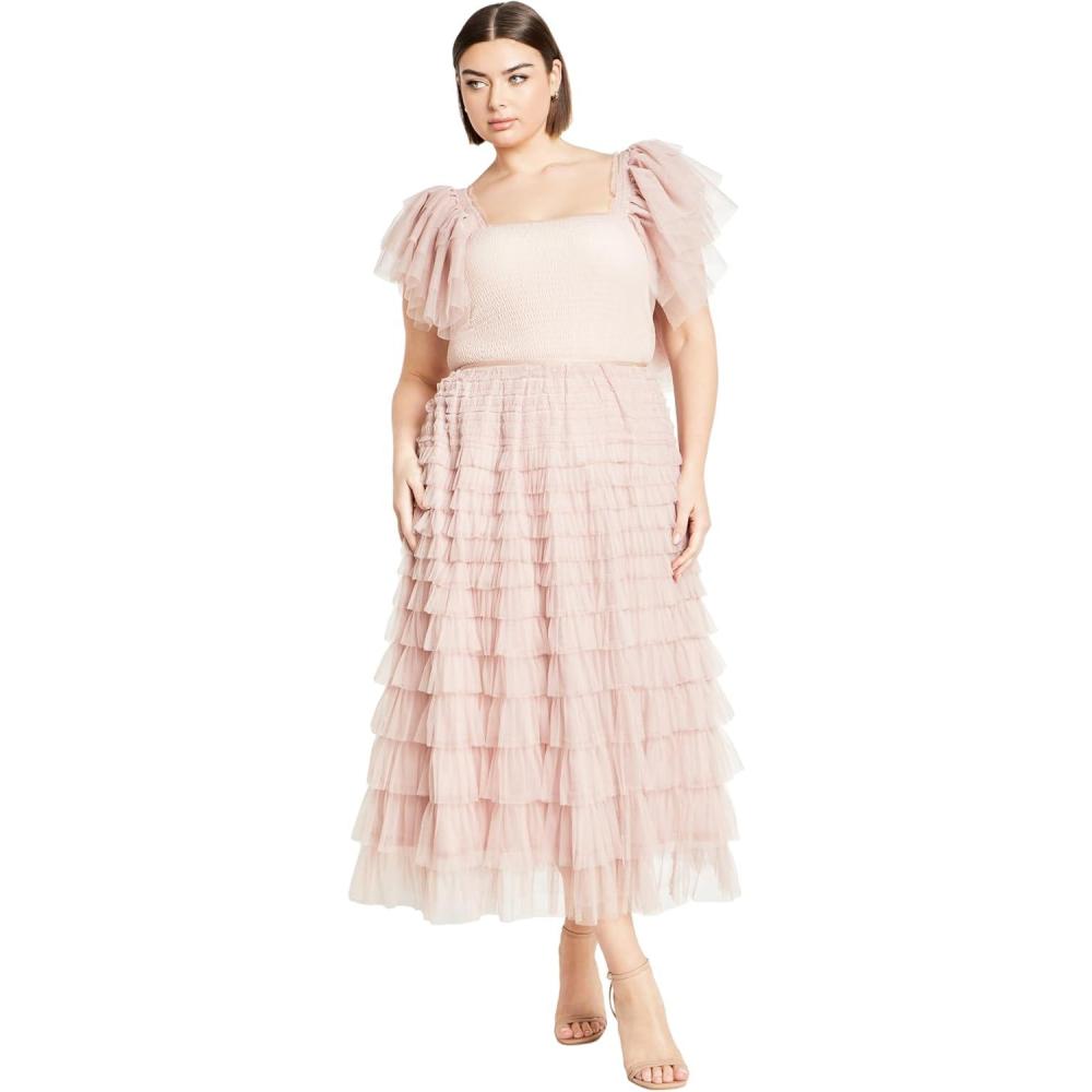 image:imageCity Chic Womens Plus Size Bodysuit AzariahDusty Pink