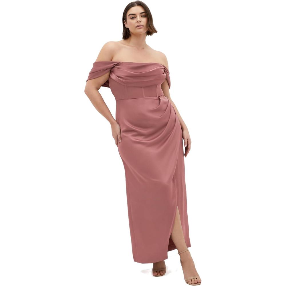 image:imageCity Chic Womens Plus Size Cocktail Dress  Forbidden Love MaxiPink
