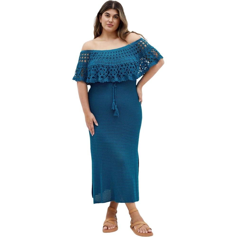 image:imageCity Chic Womens Plus Size Dress Callie CrochetPoseidon