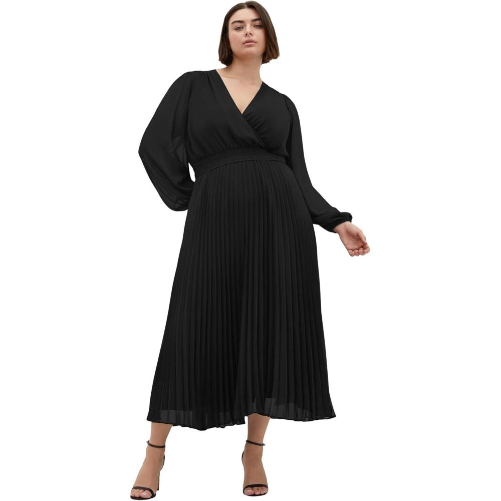 image:imageCity Chic Womens Plus Size Dress  Finley SheerBlack
