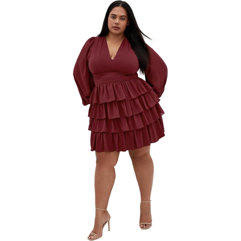 image:imageCity Chic Womens Plus Size Dress  KaileyOxblood