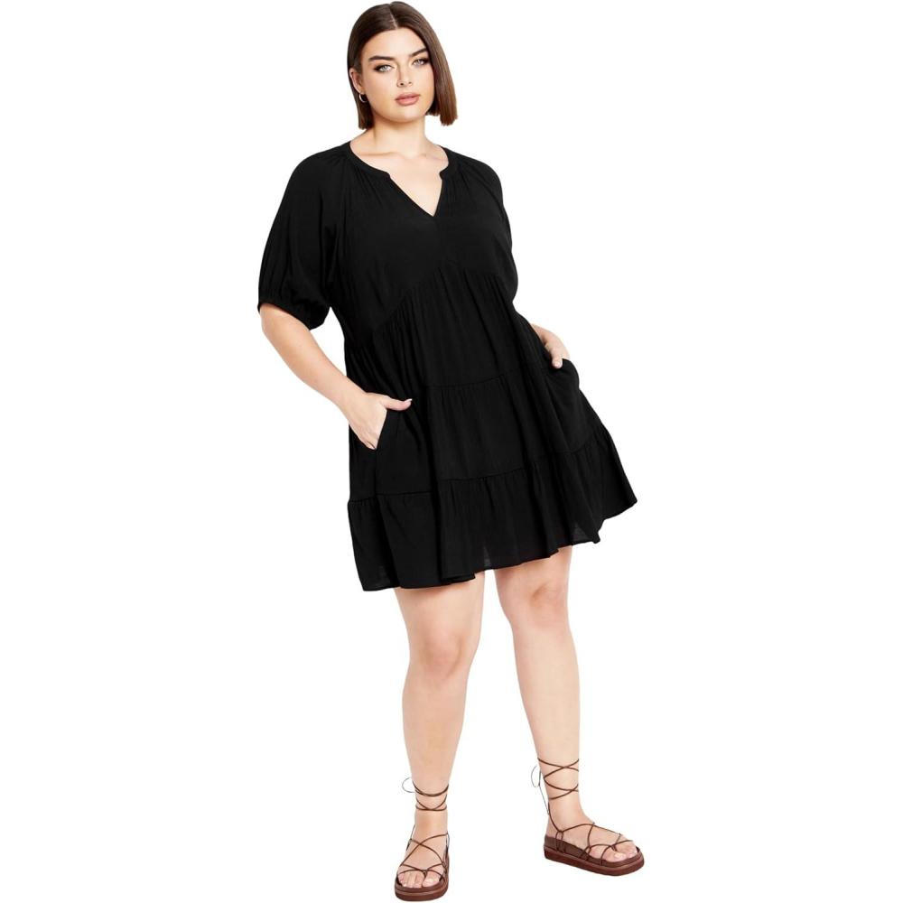 image:imageCity Chic Womens Plus Size Dress KaraBlack