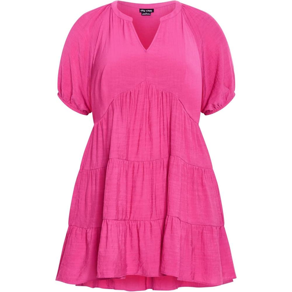 image:imageCity Chic Womens Plus Size Dress  KaraMagenta
