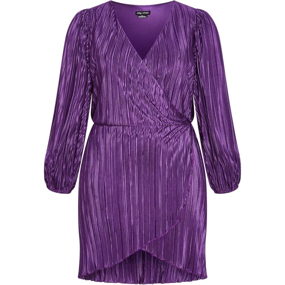 image:imageCity Chic Womens Plus Size Dress KiraRoyal Purple