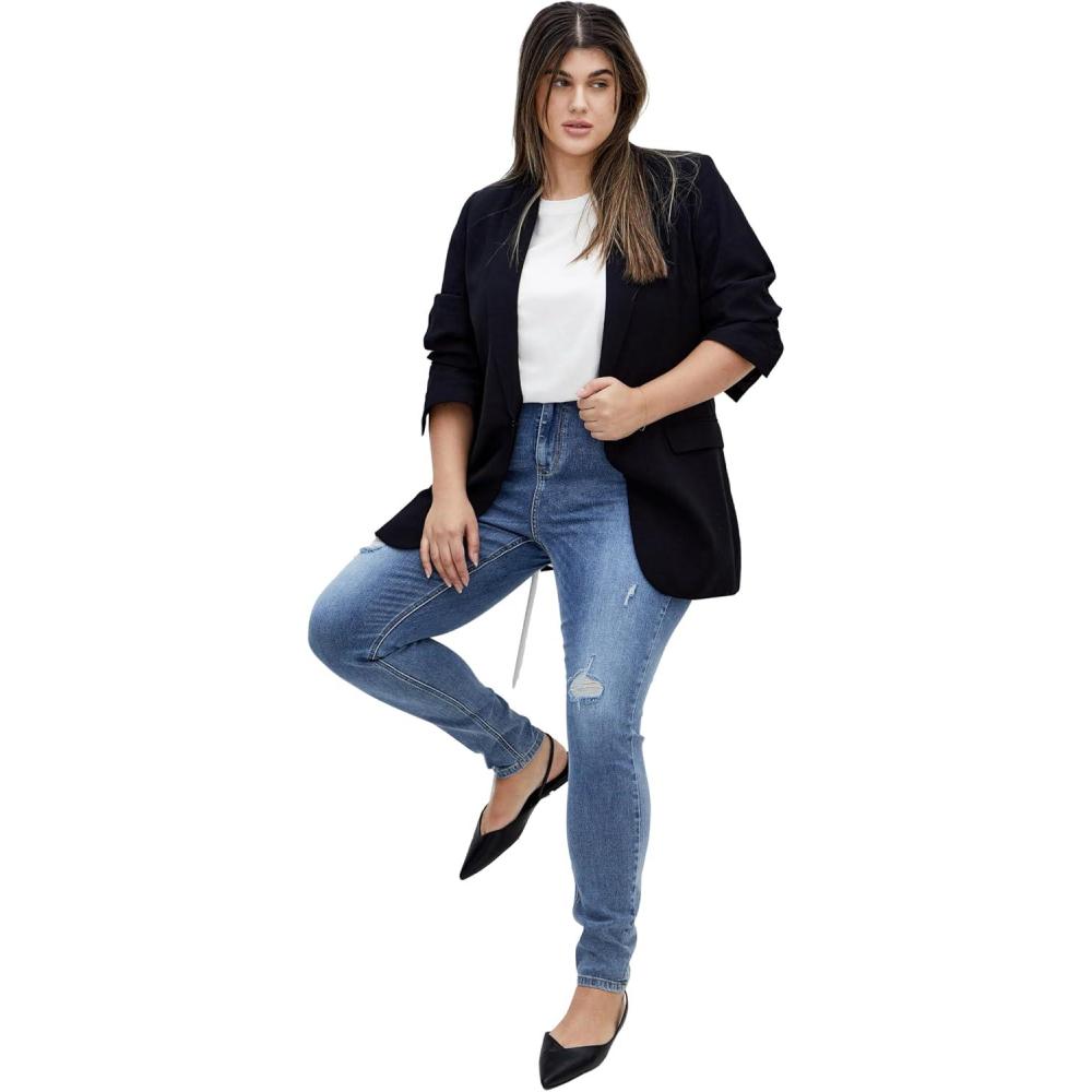image:imageCity Chic Womens Plus Size Jean  Asha NolaMid Wash