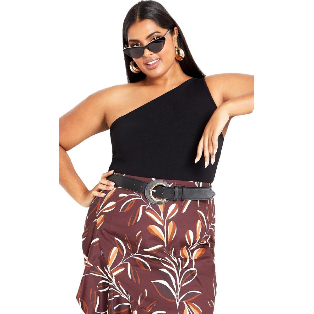 image:imageCity Chic Womens Plus Size Louisa TopBlack