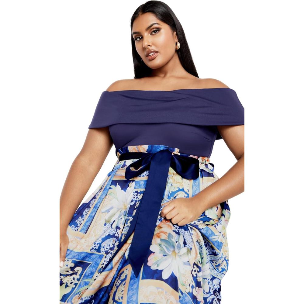 image:imageCity Chic Womens Plus Size Marseille TopNavy