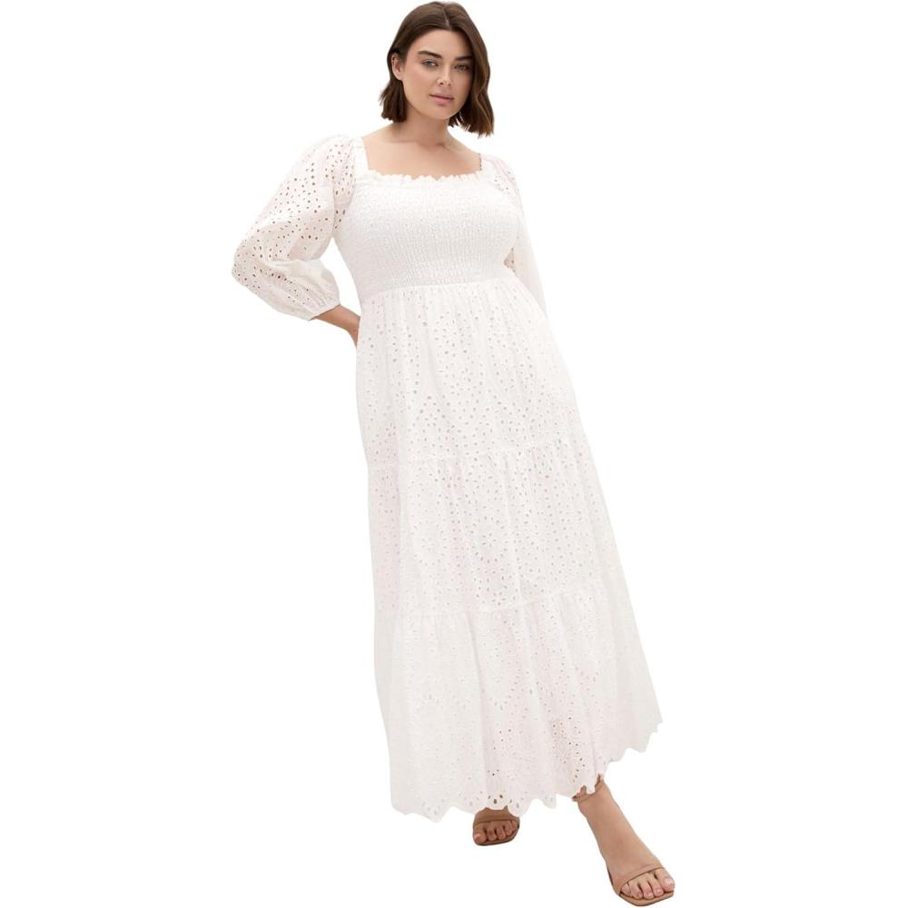image:imageCity Chic Womens Plus Size Maxi Dress  BrodieIvory