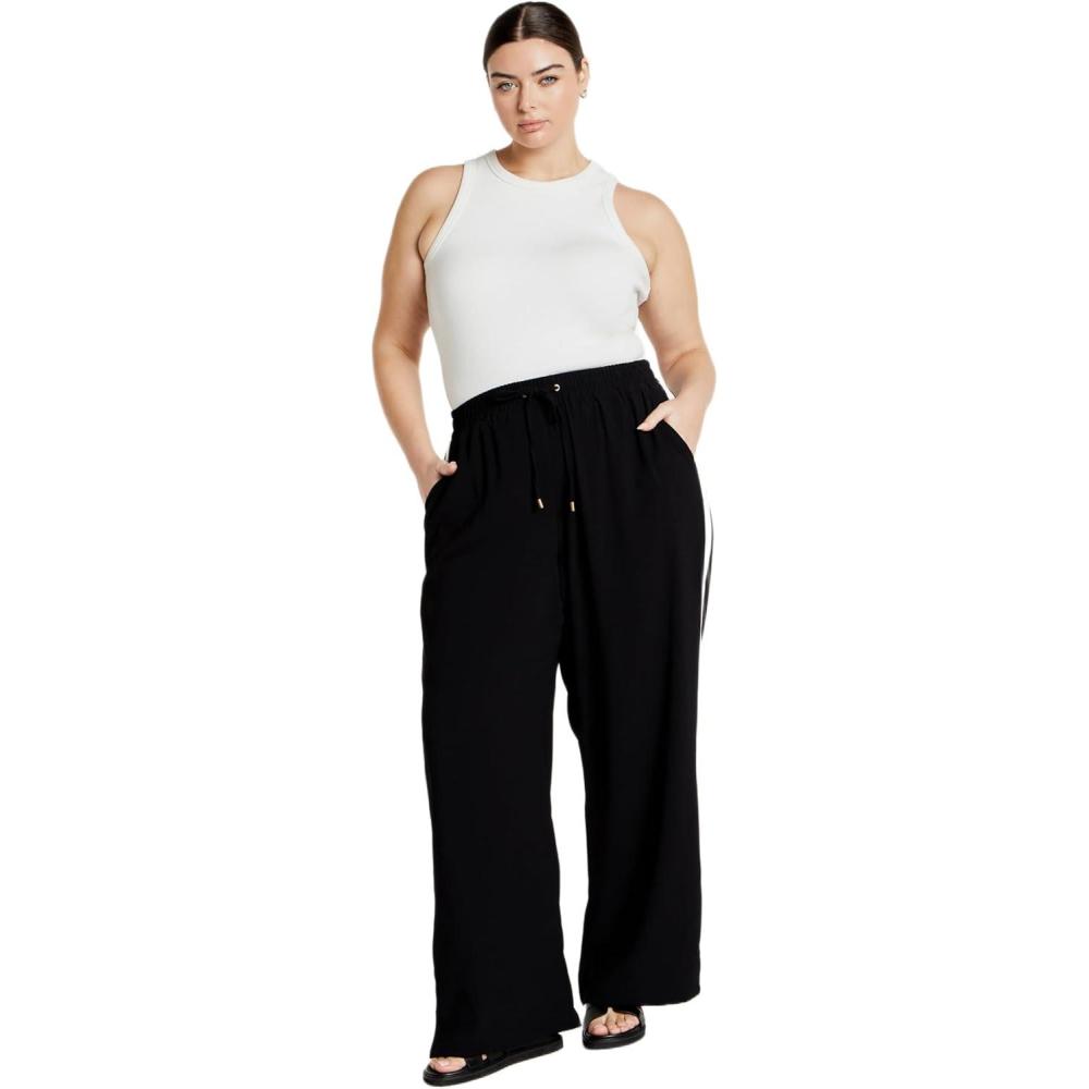 image:imageCity Chic Womens Plus Size Pant LiliaBlack Stripe