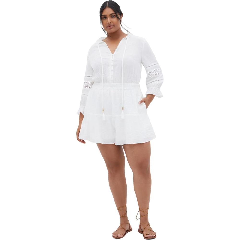 image:imageCity Chic Womens Plus Size Playsuit FayeIvory