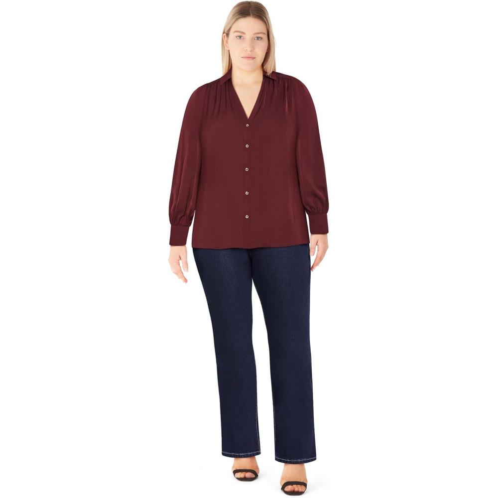 image:imageCity Chic Womens Plus Size Shirt  JenniferRed