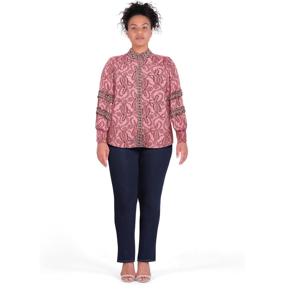 image:imageCity Chic Womens Plus Size Shirt  LylahPink Print