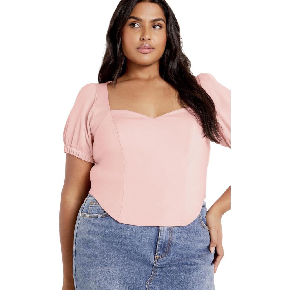image:imageCity Chic Womens Plus Size Top Corset PuffSugar