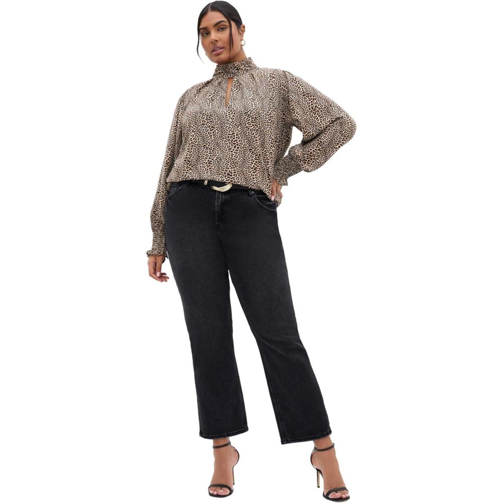 image:imageCity Chic Womens Plus Size Top  Indie PrintCheetah
