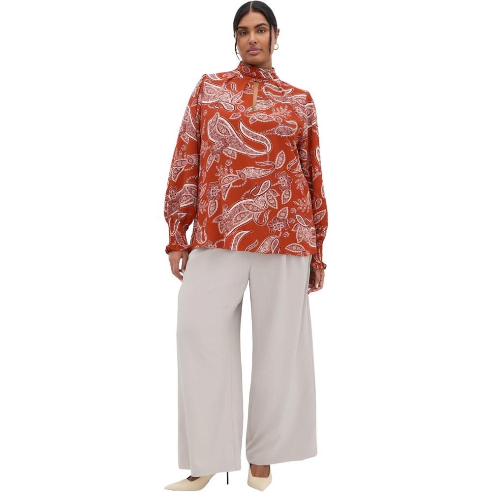 image:imageCity Chic Womens Plus Size Top  Indie PrintGinger Paisley