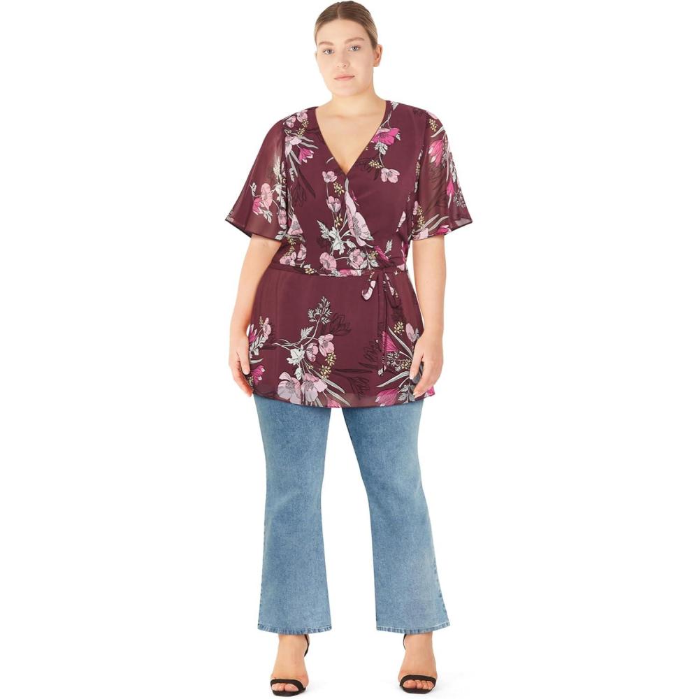 image:imageCity Chic Womens Plus Size Top  MavisRed Floral