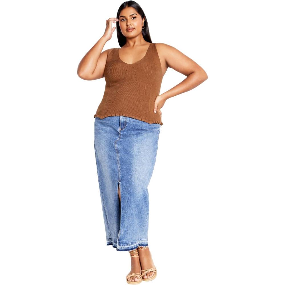 image:imageCity Chic Womens Sammie TopDeep Tobacco