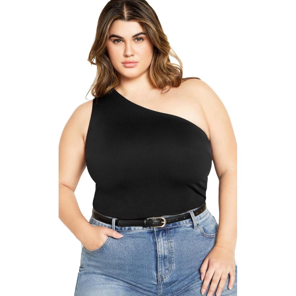 image:imageCity Chic Womens Swept Away TopBlack