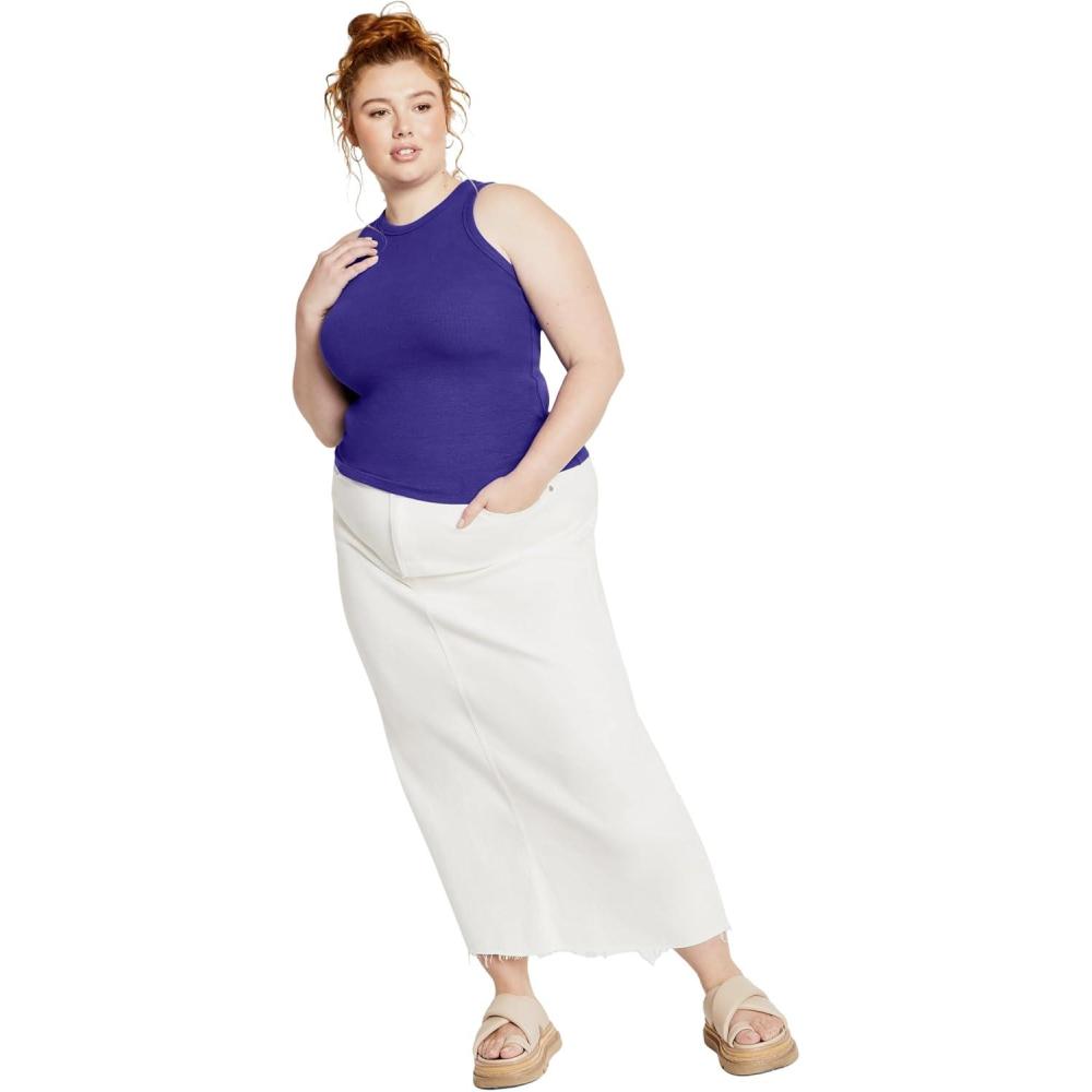 image:imageCity Chic Womens Talia Rib TankUltra Marine