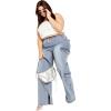 image:imageCity Chic Plus Size Jeans Cargo Luna Wide Leg JeanLight Denim