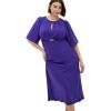 image:imageCity Chic Womens Cocktail Dress  INES Puff TwistViolet
