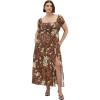 image:imageCity Chic Womens Plus Size Dress  Abbie Print MaxiNavy