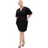 image:imageCity Chic Womens Plus Size Dress  Braelynn V Neck MiniBlack