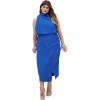 image:imageCity Chic Womens Plus Size Dress  Limelight Halter MidiCerulean