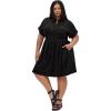 image:imageCity Chic Womens Plus Size Dress  Lyra Shift ShortBlack
