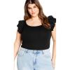 image:imageCity Chic Womens Plus Size Lula BodysuitBlack