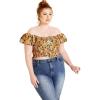 image:imageCity Chic Womens Plus Size Naomi TopSunshine