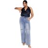 image:imageCity Chic Womens Plus Size Top  Chloe CowlNavy