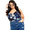 image:imageCity Chic Womens Plus Size Top  Shy OrchidNavy Shy Orchid