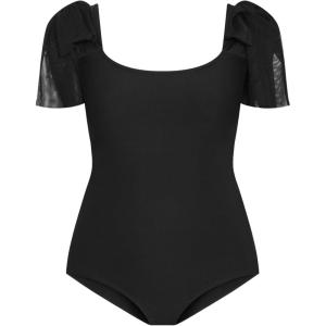 City Chic Plus Size Selina Black Bodysuit(Black)