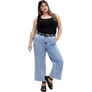 City Chic Plus Size Tank Top, Lara Tank(Black)
