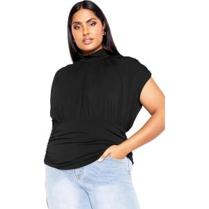 City Chic Plus Size Top, Kay Top(Black)
