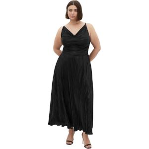 City Chic Womens Cocktail Dress – Kamila Cowl Neck(Black)