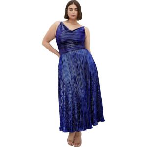 City Chic Womens Cocktail Dress – Kamila Cowl Neck(Navy)