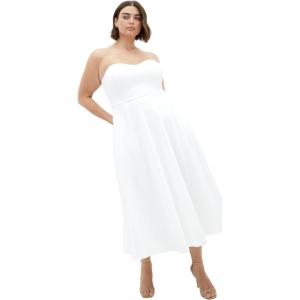 City Chic Women’s Cocktail Dress-Sweet Flare(Ivory)
